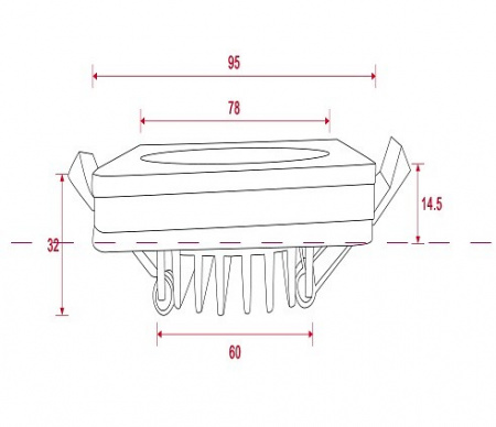 Встраиваемый светильник DL303-L12W Maytoni Phanton