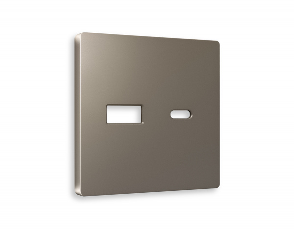 Лицевая панель ALFA (Темная бронза матовый) для розетки 2USB тип A+C QUANT AP6410