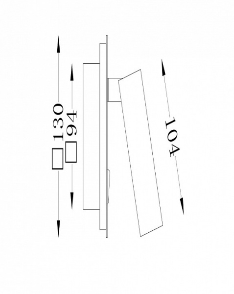 Настенный светильник (бра) C175-WL-01-6W-B Maytoni Ios 176
