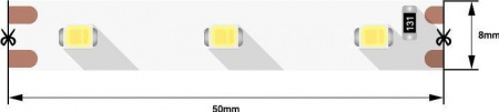 Светодиодная лента SWG 4,8W/m 60LED/m 2835SMD холодный белый 5M 001693