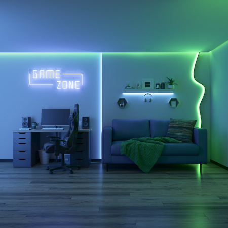 Arlight Лента герметичная AURORA-PS-A120-12x6mm 24V Day4000 (10 W/m, IP65, 2835, 5m) (-)