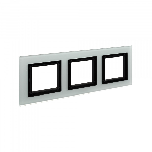 DKC Avanti Светло-Серый Стекло Рамка 6 модулей