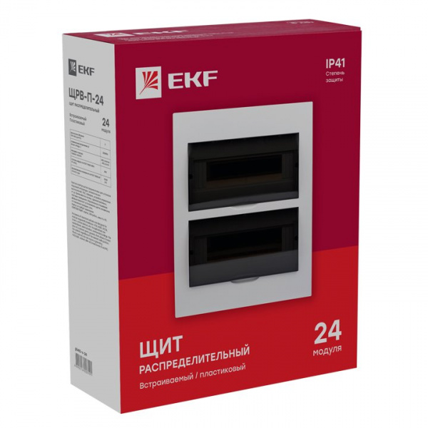 EKF PROxima Щит распред. встраиваемый ЩРВ-П-24 IP41