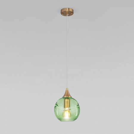 Подвесной светильник 50221/1 зеленый Eurosvet Lotus