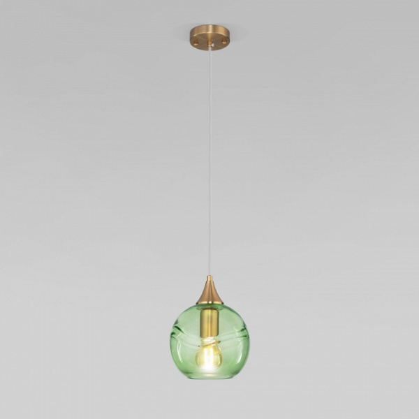 Подвесной светильник 50221/1 зеленый Eurosvet Lotus
