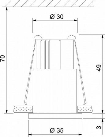 Встраиваемый точечный светодиодный светильник 15269/LED Elektrostandard 15269/LED a056019