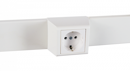 SPL Рамка Mosaic для мини-плинтусов 60х16 на 2 модуля белый (030377 - SPL - 060007S)