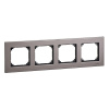 SE Merten SM M-Elegance Серый родий Рамка 4-ая