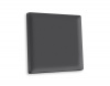 Лицевая панель ALFA (Графит Мягкое касание) для 1-клавишных выключателей QUANT AP9010