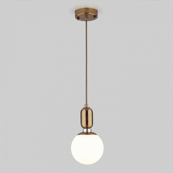 Подвесной светильник с плафоном 50151/1 латунь Eurosvet Bubble