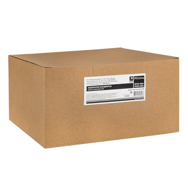 EKF PROxima Выключатель-разъединитель ВР32У-37А31220 400А 1 направ. с д/г камерами несъемная левая/правая рукоятка MAXima