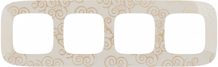 Legrand Valena ALLURE Нарцисс золото Рамка 4-ая