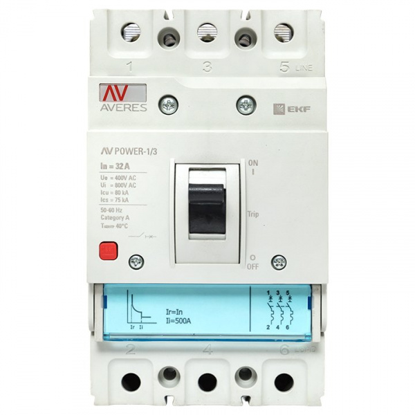 EKF Averes Автоматический выключатель AV POWER-1/3  32А 80kA TR