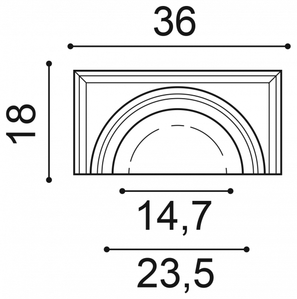 K1121 капитель полуколонны