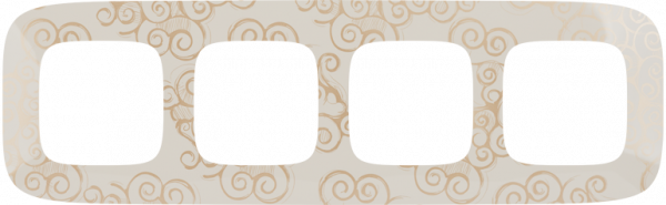 Legrand Valena ALLURE Нарцисс золото Рамка 4-ая