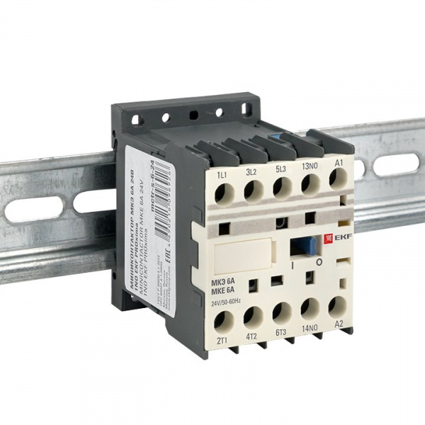 EKF PROxima Миниконтактор МКЭ 6А 24В 1NO