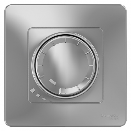 SE Blanca внутр Алюминий Светорегулятор (диммер) поворотно-нажимной 400Вт