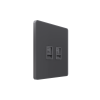 Systeme Electric Systeme Infinity Вулканический пепел Розетка информационная RJ-45 кат.5e 2-я