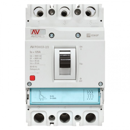 EKF Averes Автоматический выключатель AV POWER-2/3 125А 35kA TR