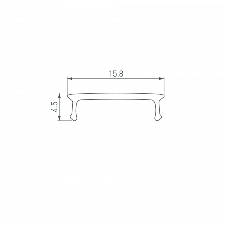 Arlight Экран LINE-2000 OPAL BLACK-PM (Пластик)