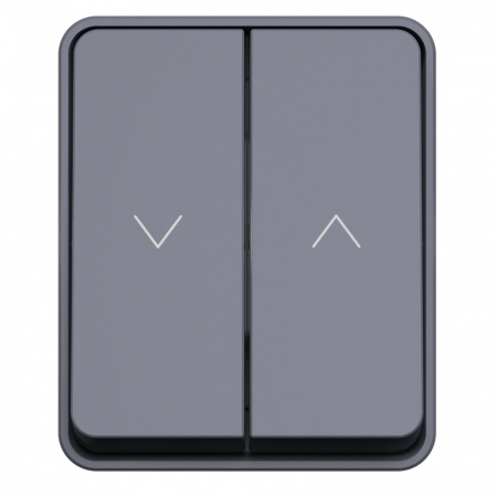 Systeme Electric AtlasDesign Profi54 Антрацит Выключатель 2-клавишный для жалюзи, 2хсх.4