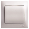 SE Glossa Платина Выключатель 1-клавишный сх.1, 10AX (в сборе)