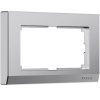 Рамка из поликарбоната для двойной розетки Stark серебряный матовый W0081865