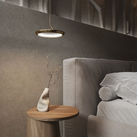 Подвесной светодиодный светильник 90034/1 золото Eurosvet Crespella