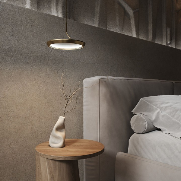 Подвесной светодиодный светильник 90034/1 золото Eurosvet Crespella