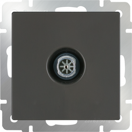 ТВ-розетка оконечная  (серо-коричневый) WL07-TV