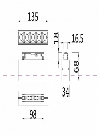 Трековый светильник TR014-2-10W3K-B Maytoni Points