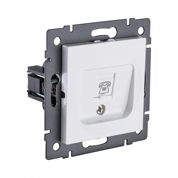 Розетка Ethernet RJ45 Cat.6, белый Kollinger REA-018WH для Aspekt, Eleganz, Reflex