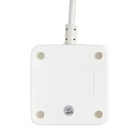 EKF PROxima Удлинитель "Куб" 2 гнезда 2USB 2,4А+Type C + Ночник 1,3 метра 1мм2