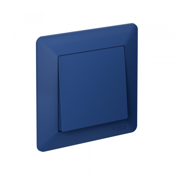 Systeme Electric AtlasDesign Air Аквамарин/дымчатый черный Рамка 1-ая