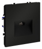 Розетка компьютерная встраиваемая VOLTUM S70 RJ45 кат.6, (черный матовый)