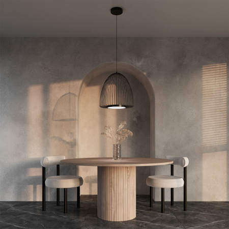 Подвесной светодиодный светильник 40010/1 LED черный Eurosvet Comodita