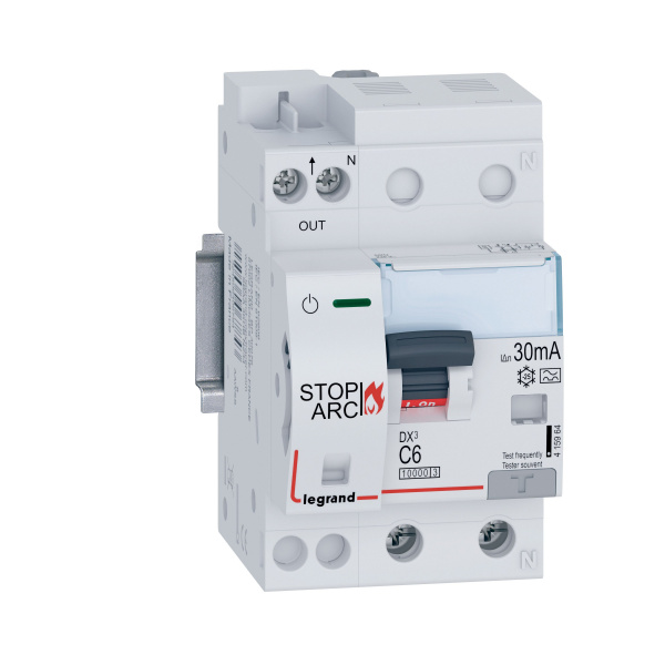 Legrand УЗДП DX3 Stop Arc 1P+N C6 10000A 30mA A (с АВДТ)