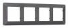Рамка ALFA Line (Антрацит серый) 4-ая AF110654