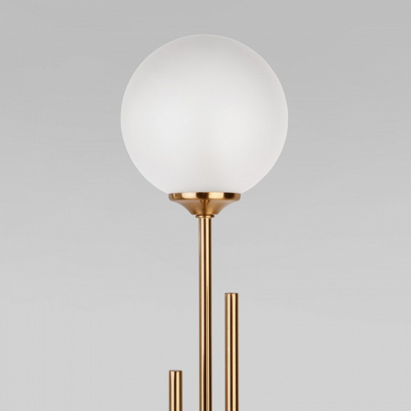 Напольный светильник со стеклянными плафонами 01383/3 латунь Eurosvet Volver