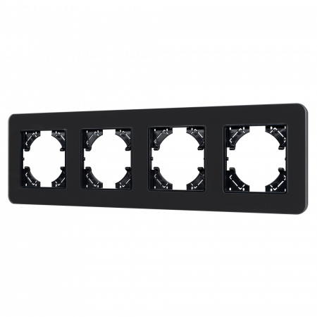 Arlight Рамка стеклянная FRM-OMALI-SFGS-4-BK (-)