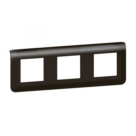 Legrand Mosaiс Рамка - Программа Mosaic - 3X2 модуля - матовая черная