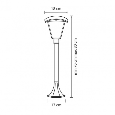 Уличный светодиодный светильник Lightstar Lampione 375770