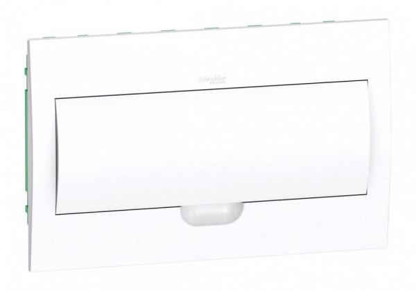 SE EASY 9 Корпус встраиваемый с белой дверью 1ряд/18мод, IP40, IK07, 63А, 2 клеммы