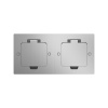 Donel Лючок Surface 4 мод. (2 мод. 45х45 мм.), полированное серебро, IP44, DFB22MRMS