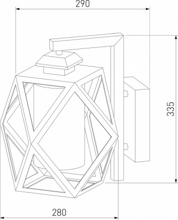 Настенный уличный светильник Ambra D IP33 35133/D черный Elektrostandard Ambra a056232