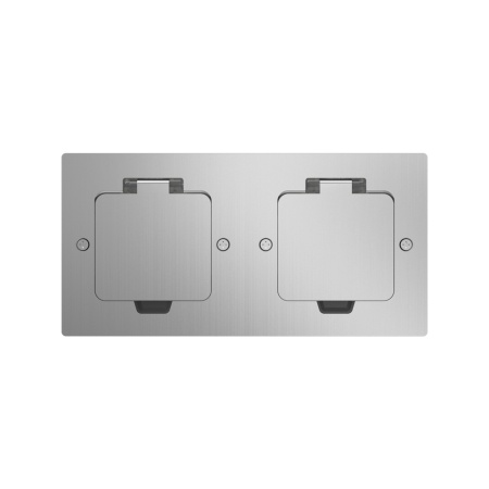 Donel Лючок Surface 4 мод. (2 мод. 45х45 мм.), полированное серебро, IP44, DFB22MRMS