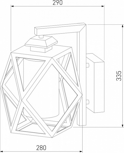 Настенный уличный светильник Ambra D IP33 35133/D черный Elektrostandard Ambra a056232