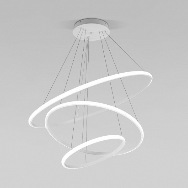 Подвесной светодиодный светильник с пультом управления 90264/3 белый Eurosvet Collars