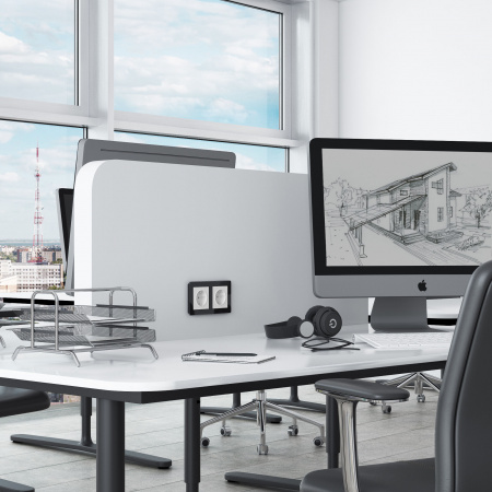 Рамка из акрила на 2 поста Acrylic черный W0022708