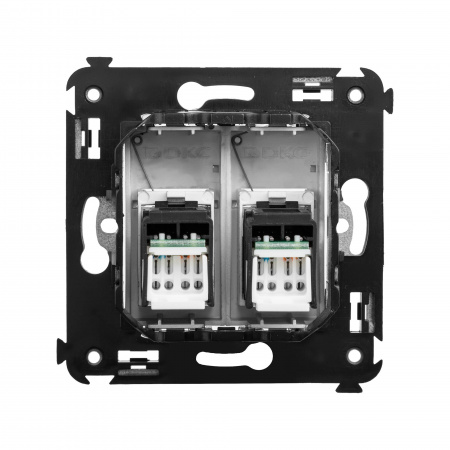 DKC Avanti Закаленная сталь Компьютерная розетка RJ-45 двойная  категория 6